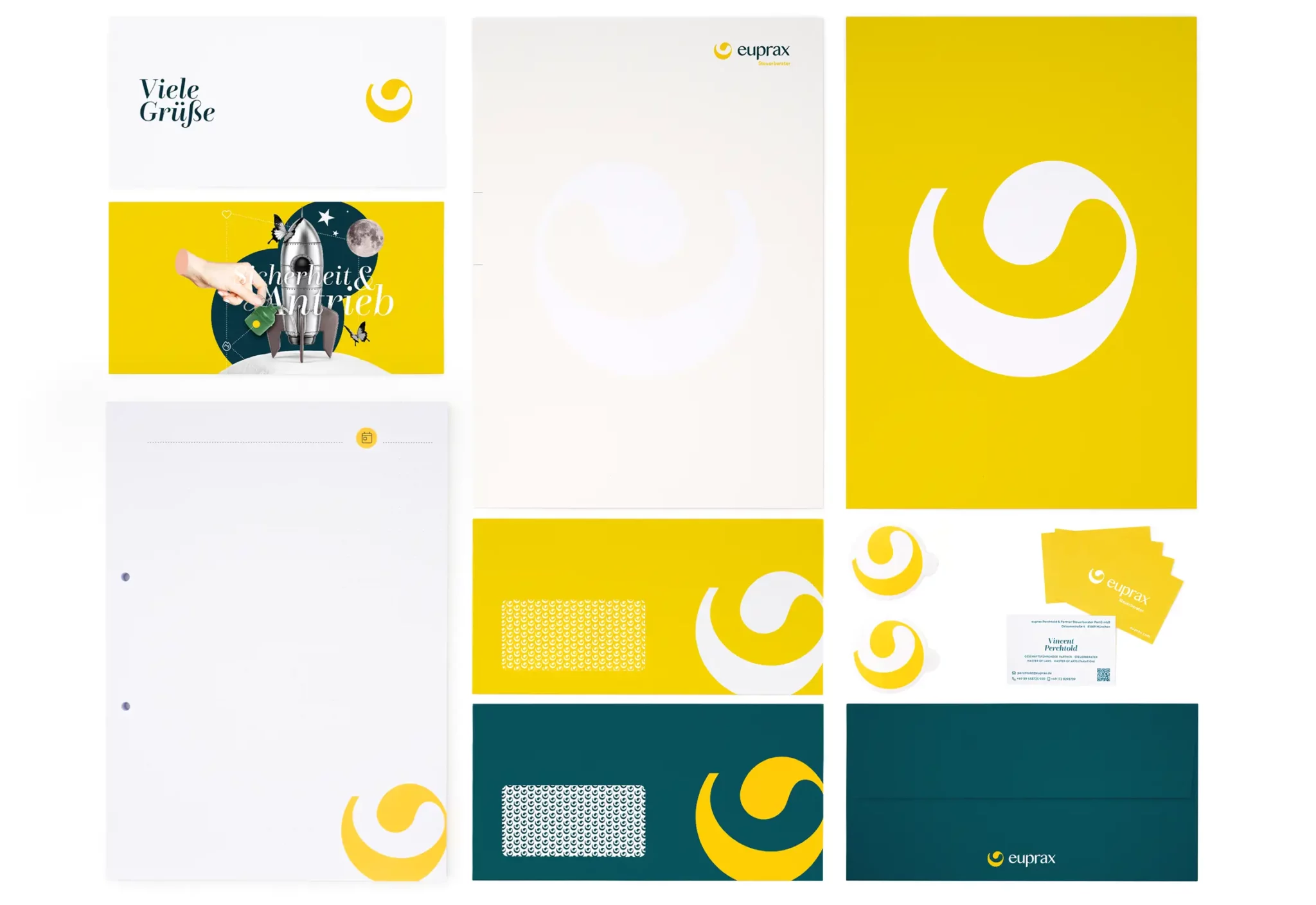 euprax Geschäftsausstattung – Corporate Design by Ansichtssache