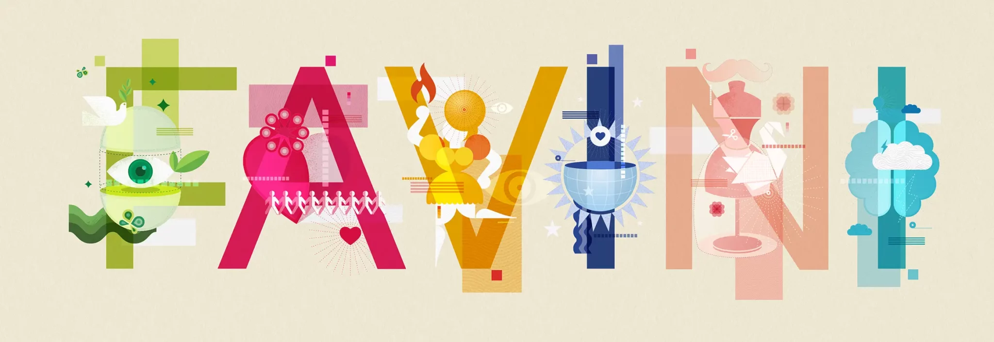Favini Manifesto Logo bunt