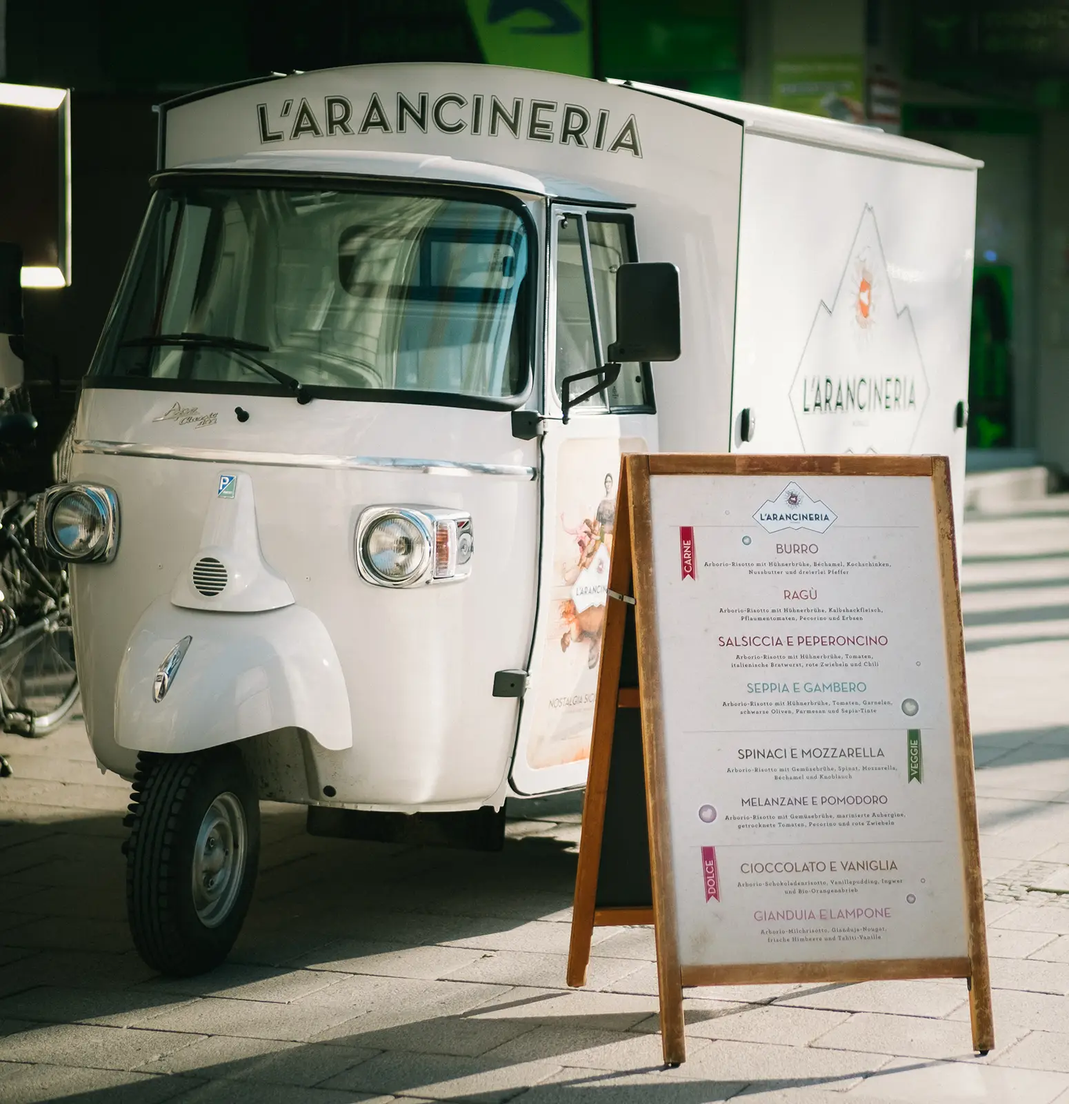 LArancineria_Corporate-Design-06 L'Arancineria Aufsteller- und App-Design – Corporate Design by Ansichtssache