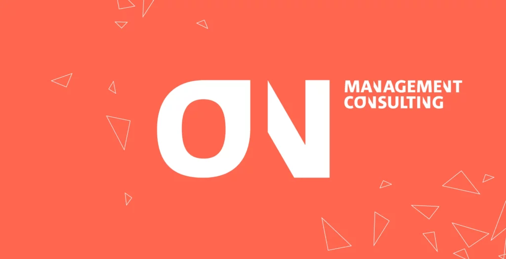 ONMC_Corporate-Design-01 ONMC Logo auf orangen Hintergrund – Corporate Design von Ansichtssache München