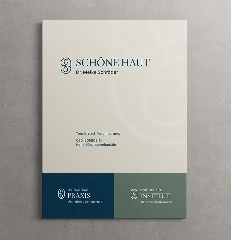 SchöneHaut_Corporate-Design-15 Firmenschild Schöne Haut Dermatologie