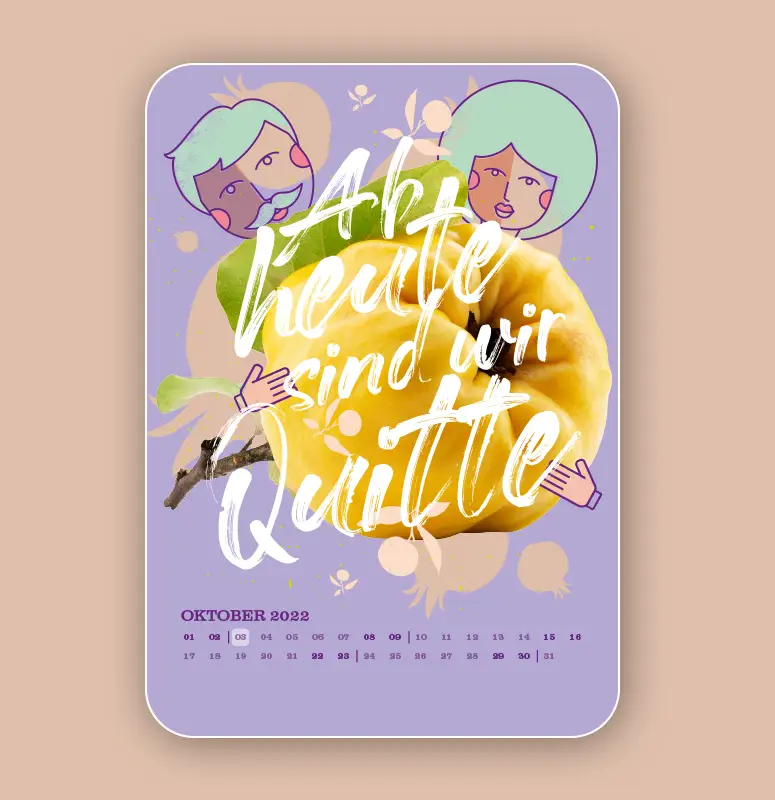 dieveggies-Corporate-Design_08 September Kalenderblatt des Veggies Kalenders im Design von Ansichtssache