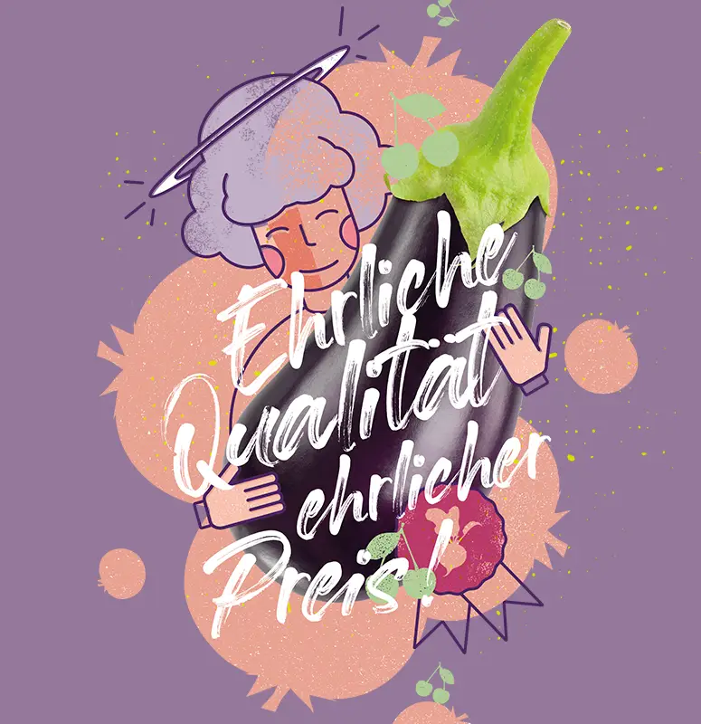 dieveggies-Corporate-Design_12 Auberginen Illustration für Die Veggies Design von Ansichtssache