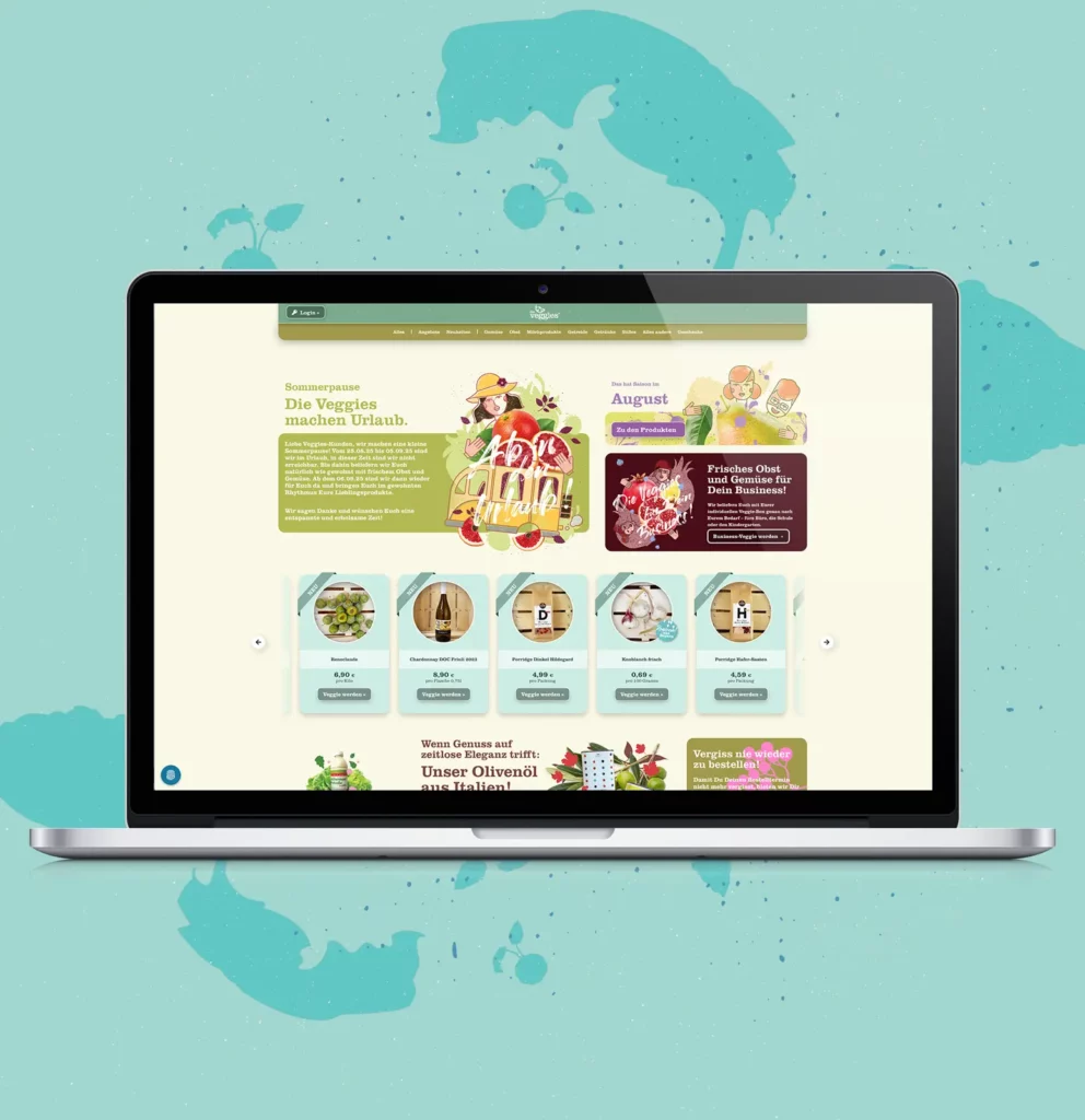 dieveggies-Corporate-Design_20 Die Veggies Onlineshop - Webdesigner und Programmierung von Ansichtssache