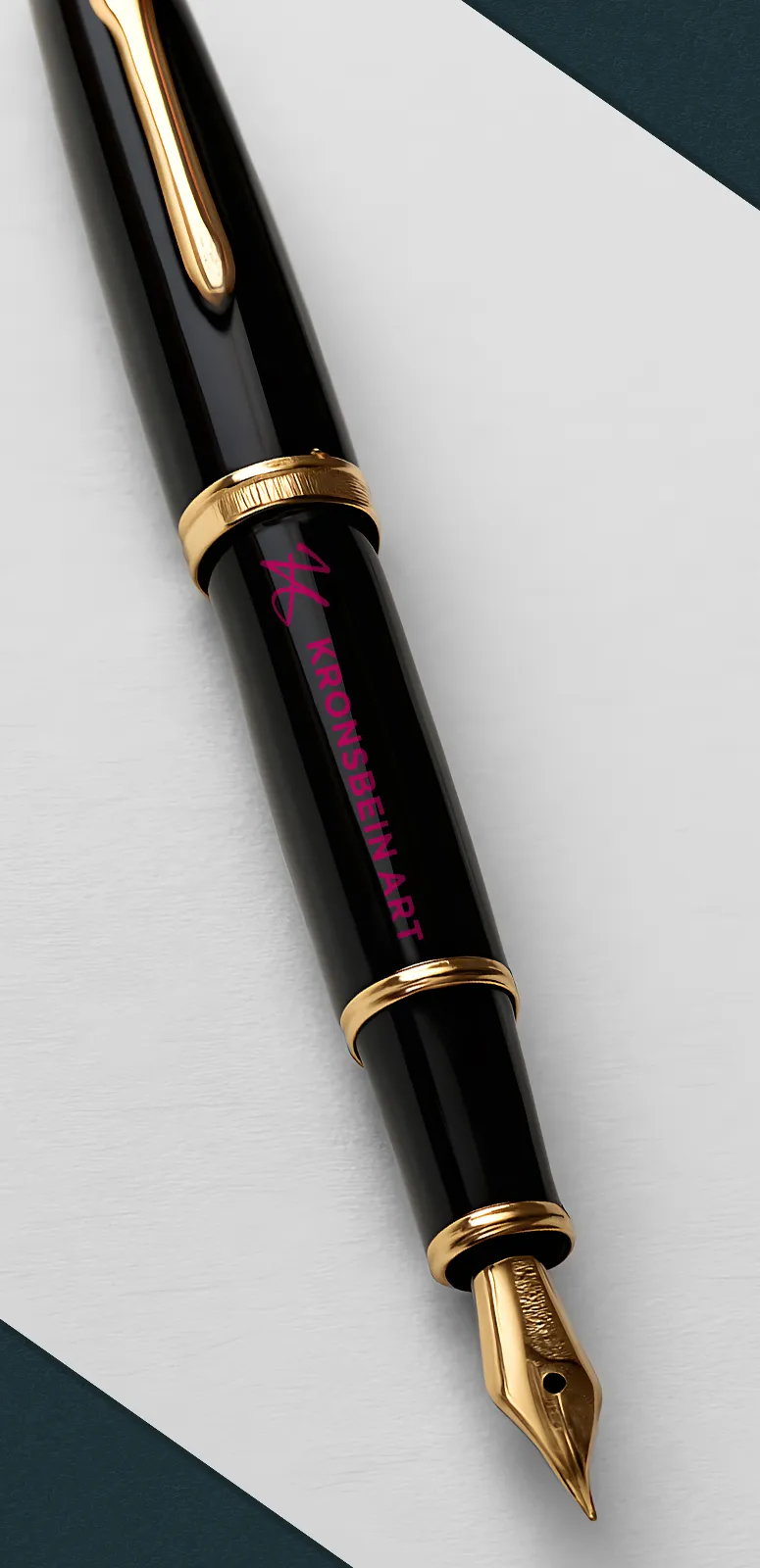 Kronsbein Art Give Away Füller mit Logo und Schriftzug Kronsbein Art Give Away Füller mit Logo und Schriftzug